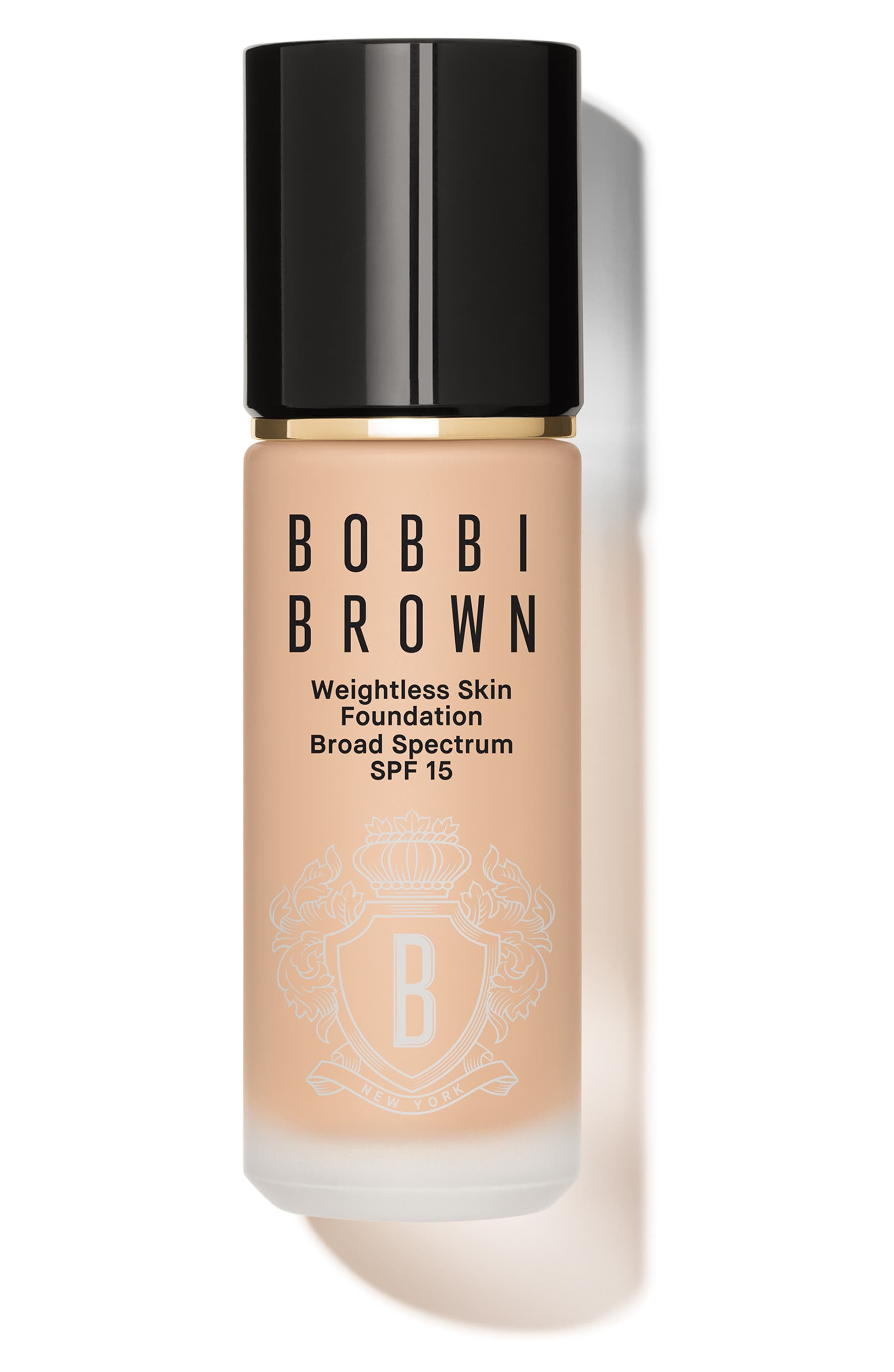 Light medium beige with pink undertones; for light to medium skin