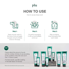 plu Body Scrub Pomegranate 3-in-1 Exfoliating & Moisturizing & Glowing Effect