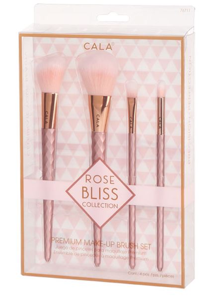 CALA ROSE BLISS PREMIUM MAKE-UP BRUSH SET (4 PCS)