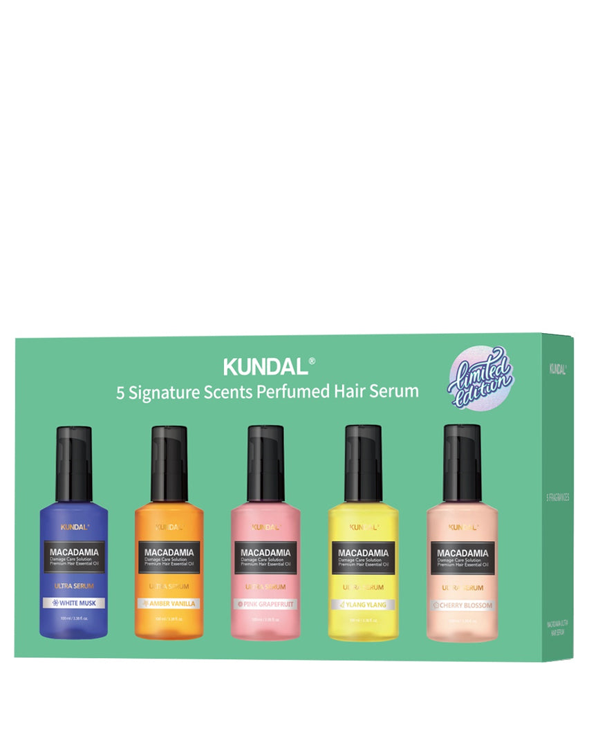 KUNDAL 5 Signature Scents Perfumed Hair Serum Set